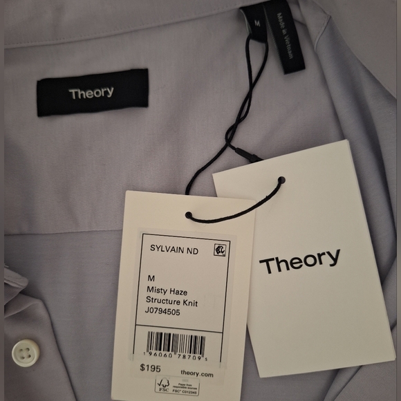 NWT THEORY Lavender Men's Dress Shirt - Picture 7 of 8